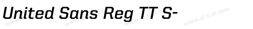 United Sans Reg TT S字体转换